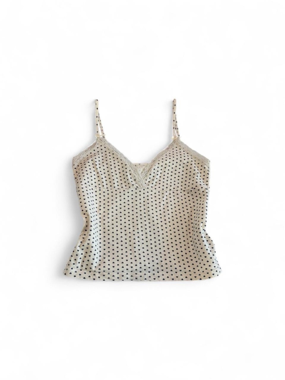 Brandy Melville Amara Heart Lace Tank Top